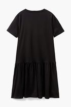 Short Sleeve Ruffle Dress