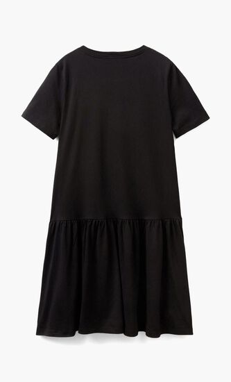 Short Sleeve Ruffle Dress