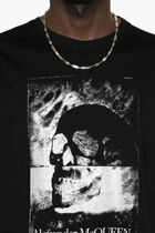 Skull Print Cotton T Shirt