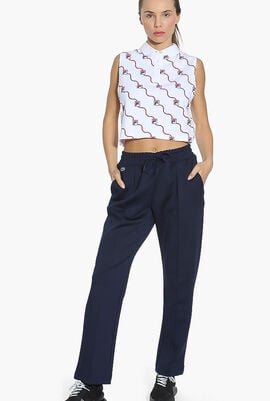 Center Pleated Trackpants