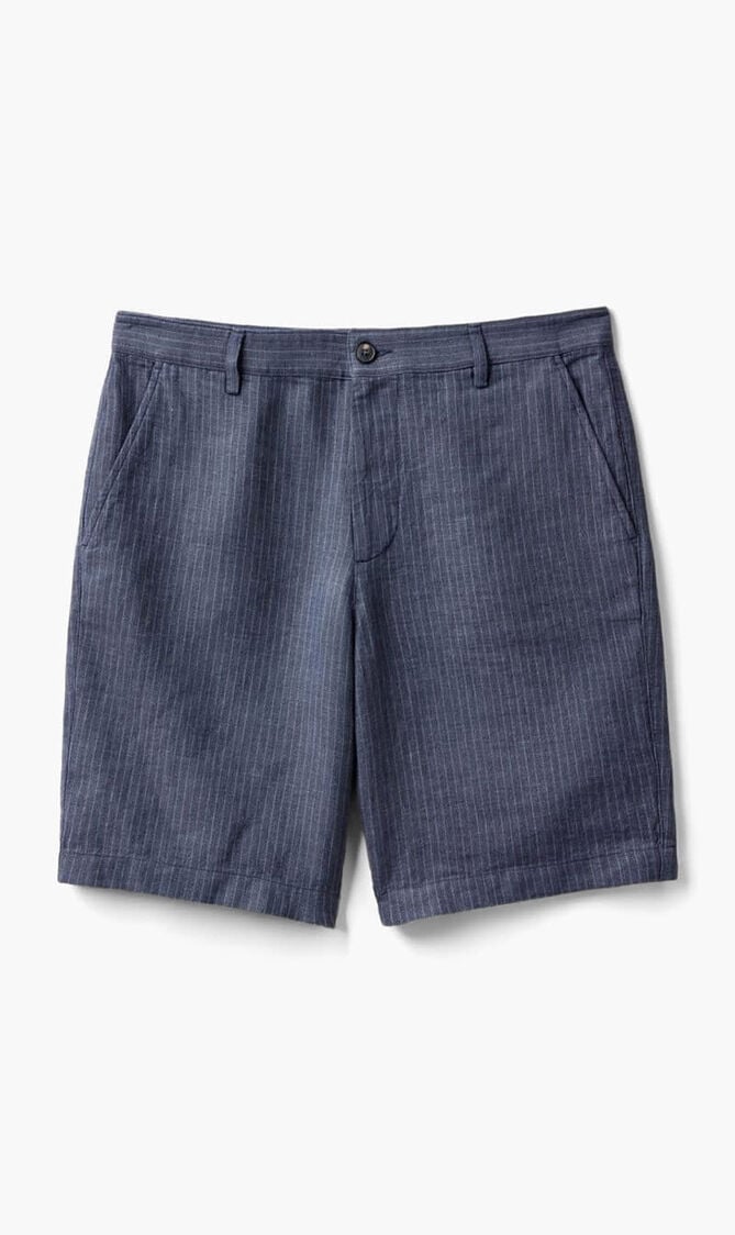 Striped Linen Shorts