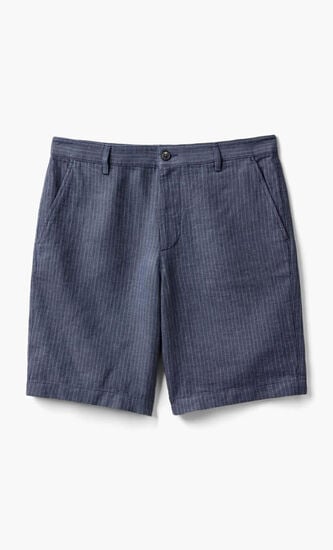 Striped Linen Shorts