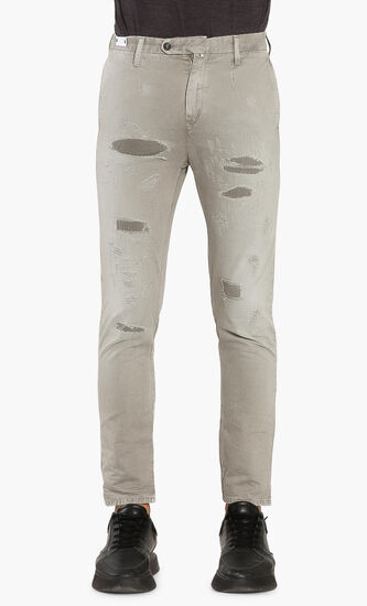 Distressed Regular Chinos