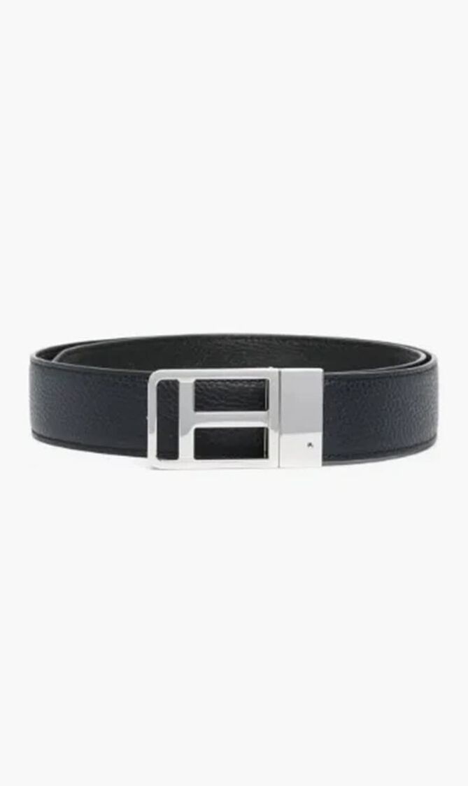 Belt with Logo Buckle