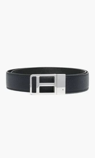Belt with Logo Buckle