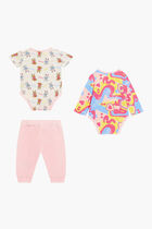 3 Piece Bodysuit Set