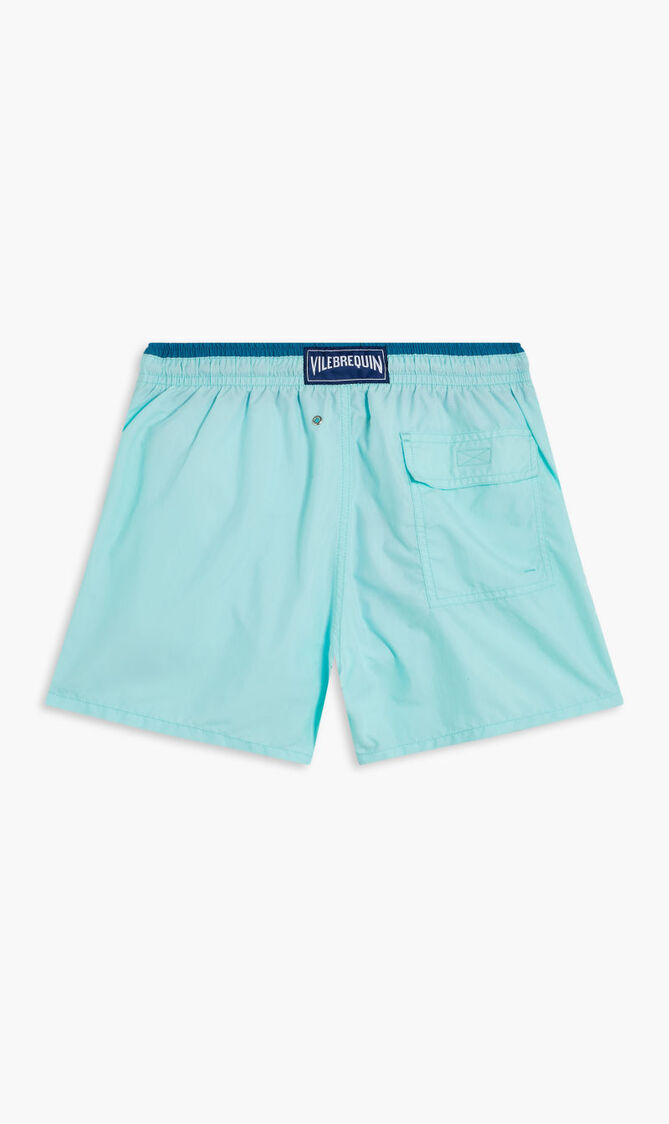 Solid Elasticated Swim Shorts
