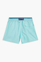 Solid Elasticated Swim Shorts