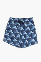 Bleu Marine Printed Shorts