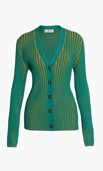 Plaited Rib Cardigan