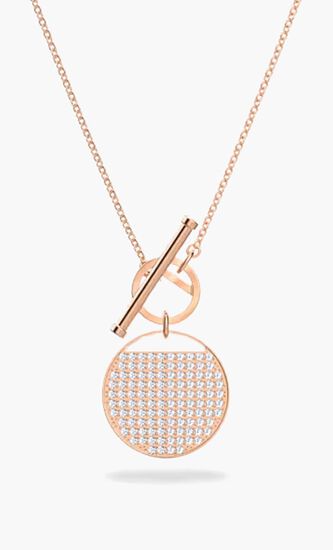 SJC GINGER NECKLACE T BAR CRY/ROS