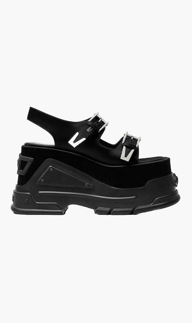 PLAIN DOUBLE PLATFORM SANDAL