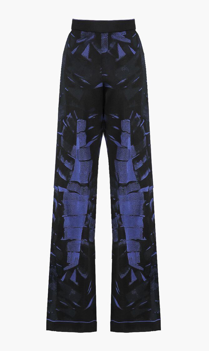 Printed Wide Trousers