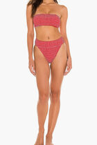 Seaside Stripe Banded High Rise Bikini Bottom