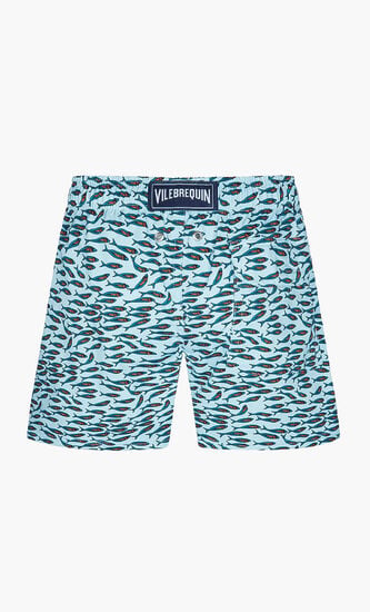 All Over Fish Printed Swim Shorts