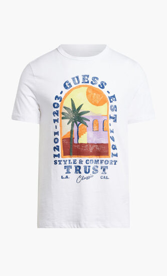 SS CN PALM WINDOW TEE