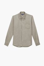 Linen Mineral Dye Shirt Solid