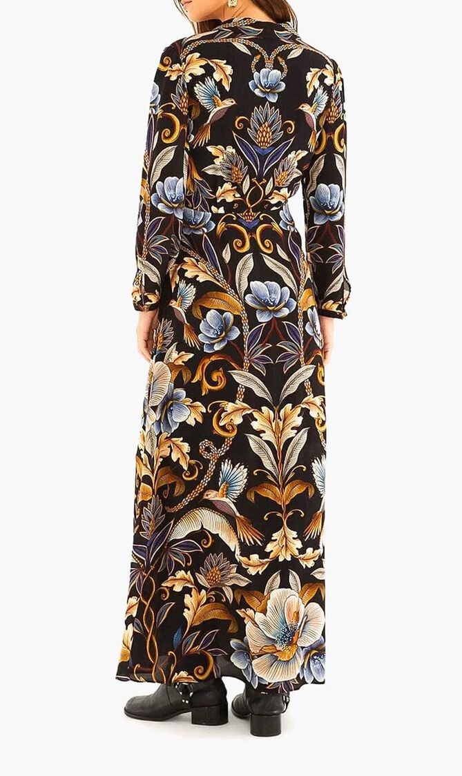 Snake Garden Maxi Dress