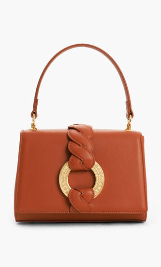 Konstantina Leather Flap Bag
