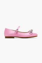 DOUBLE BOW PINK SATIN MINI BALLERINA