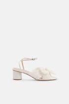 DAHLIA 50MM PLEATED KNOT SANDAL WITH ANKLE STRAP