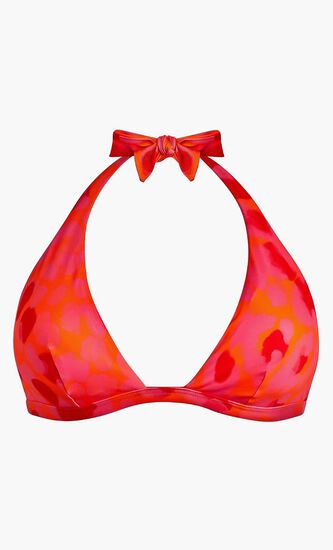 New Leopard  Halter Bikini Top