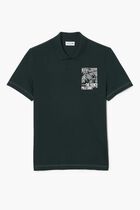 Back and Front Print Movement Polo Shirt
