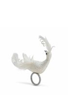 حلقة مناديل المائدة فروست بيرد باللونين الابيض والفضّي