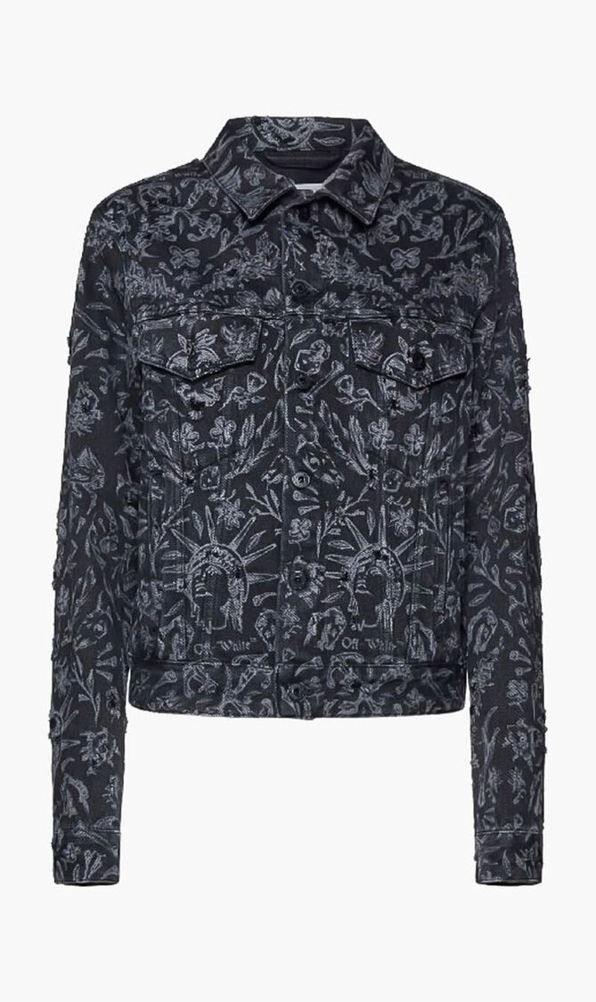 TATTOO REGULAR JKT VINTAGE BLACK WHITE