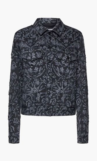 TATTOO REGULAR JKT VINTAGE BLACK WHITE