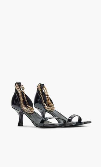 REMO RHINESTONE CHAIN SANDALS
