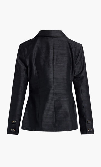 CLASSIC JACKET WITH PLEATED WAIST