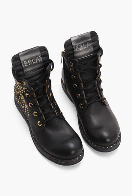Stake Leather Boots