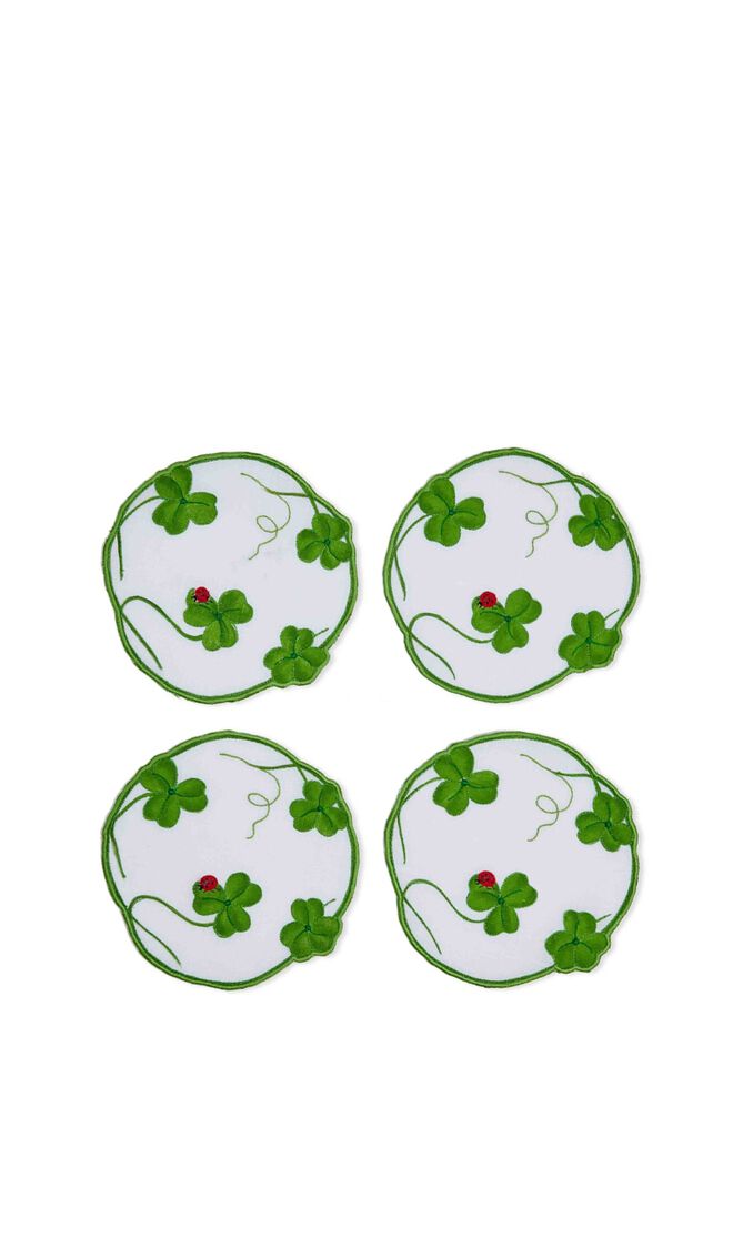 Lucky Coaster Green Set Of 4