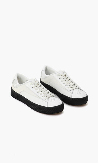 Rodina Black on White Sneakers