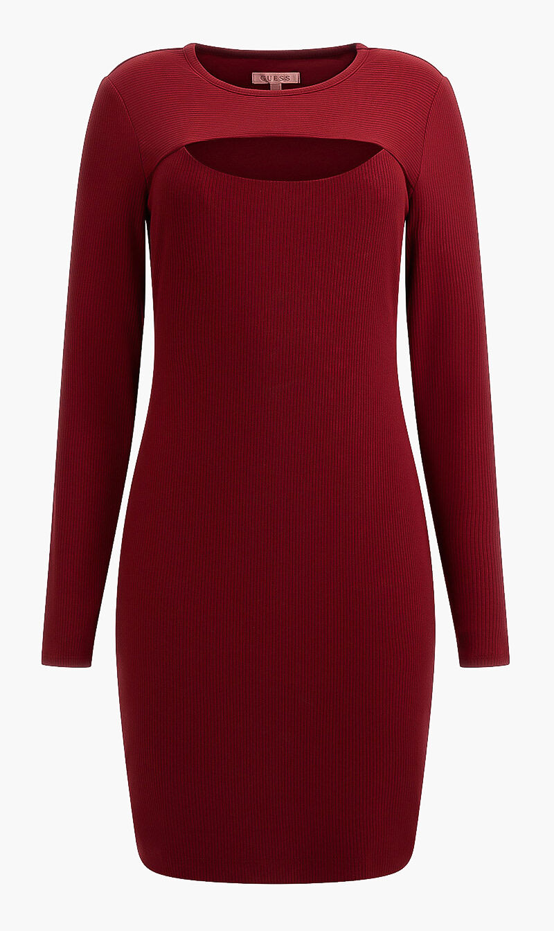 Guess burgundy dress best sale