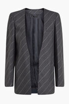 COLLARLESS SLIM JACKET