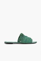 Eleanor Raffia Woven Slides