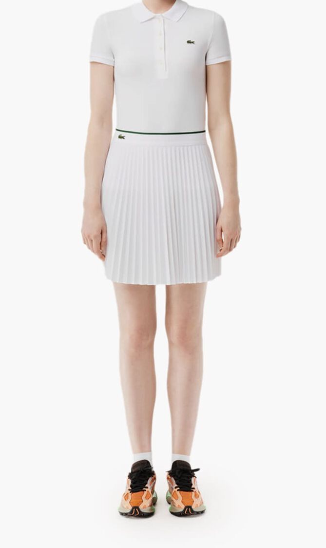 Short Pleated Elastic Waist Skirt