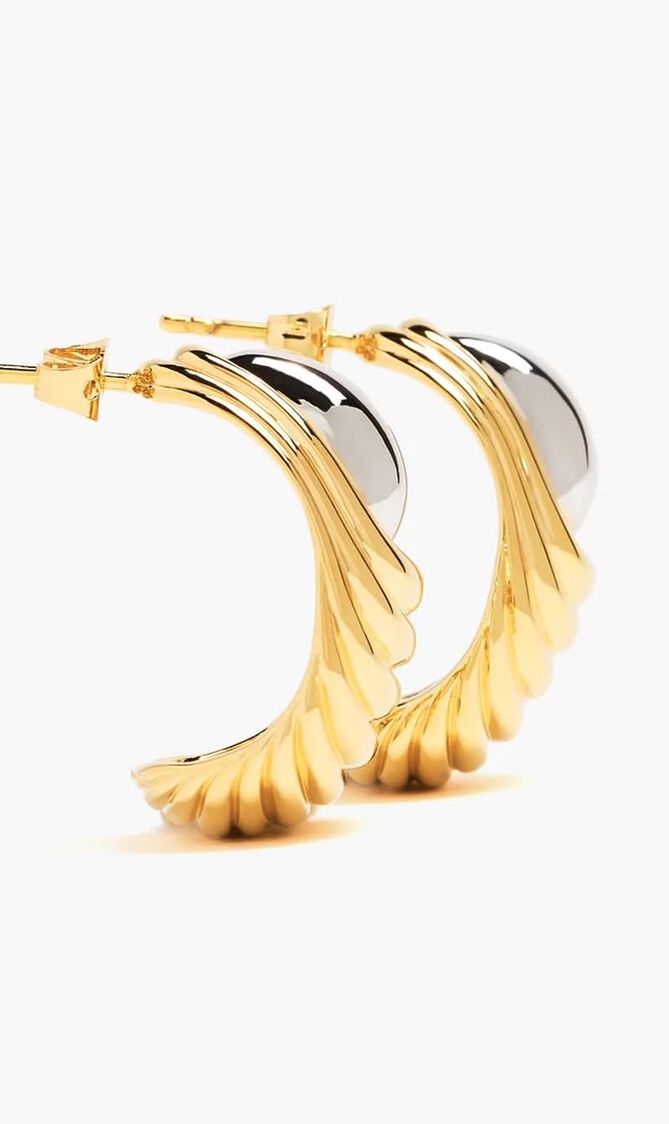 Ridge Oversized Stud Earrings