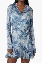 Belted Chiffon Mini Dress