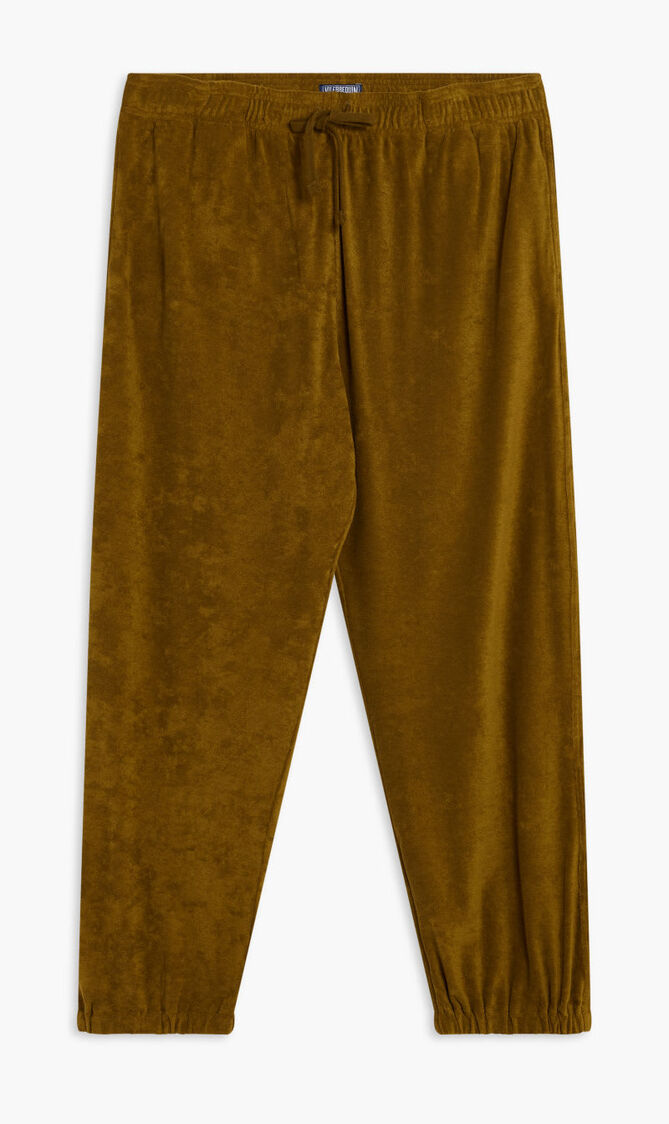 Solid Terry Track Pant