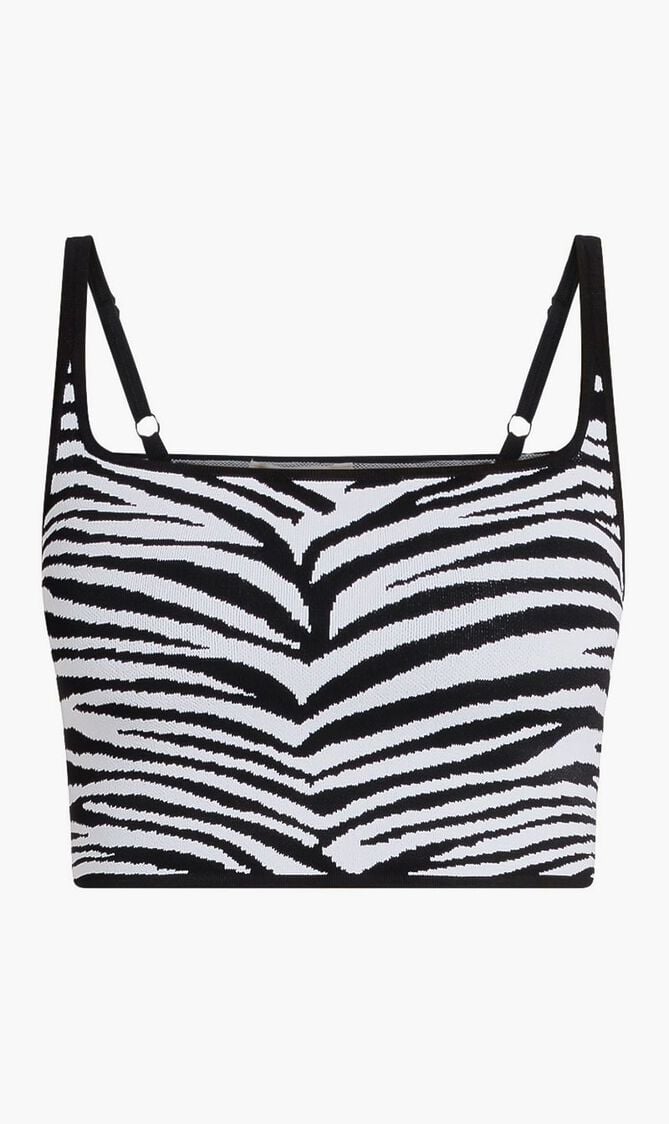 ZEBRA SPINE TRUE CROP TOP