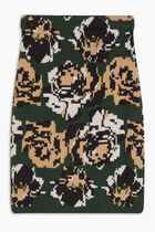 PIXEL FLOWERS MIDI SKIRT