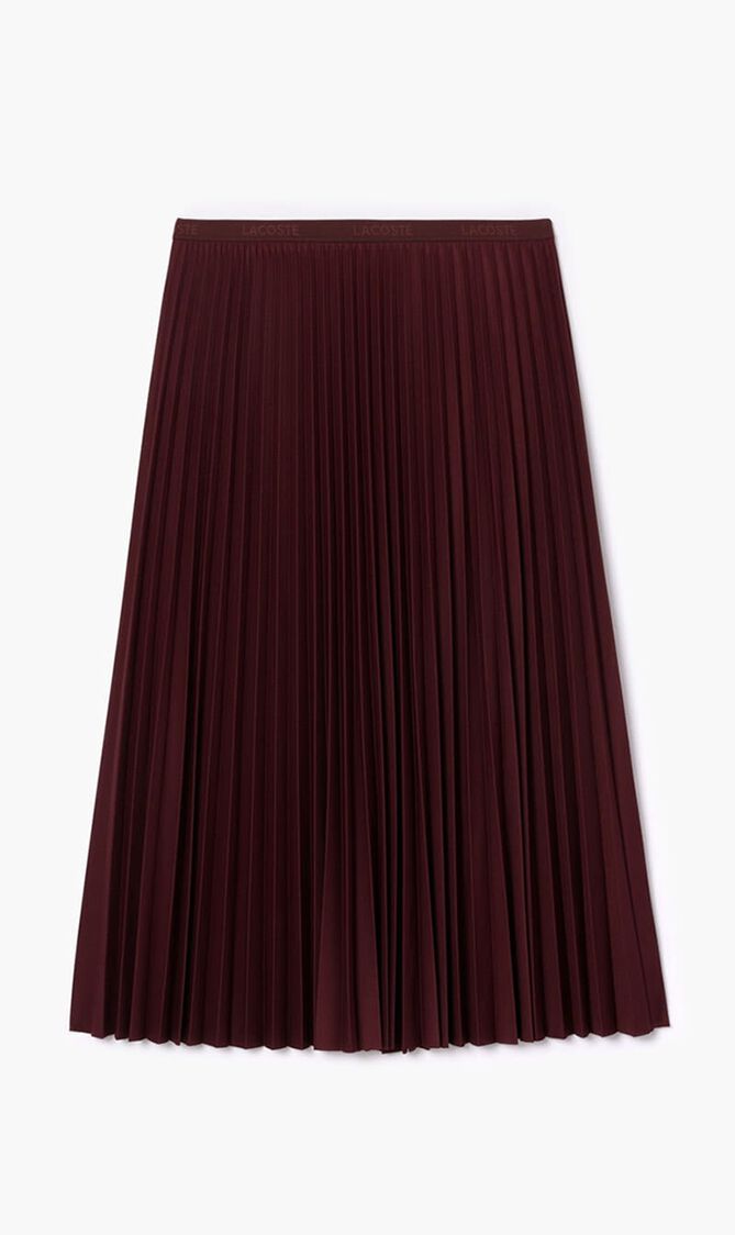 Elasticised Waist Pleated Skirt