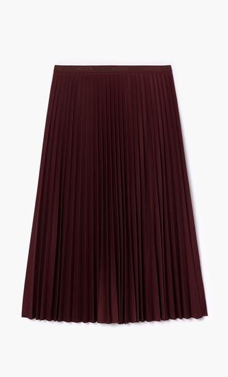 Elasticised Waist Pleated Skirt