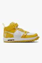 NIKE AF1 MID LTHR YELLOW - WHITE