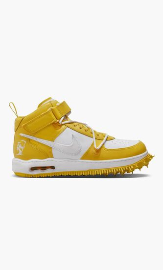 NIKE AF1 MID LTHR YELLOW - WHITE