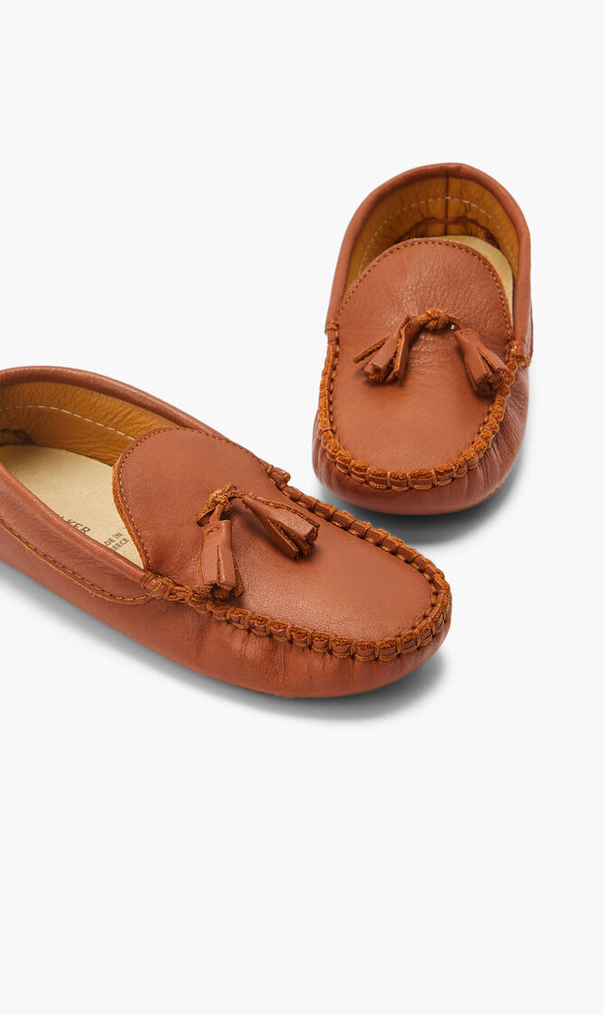 LEATHER LOAFER WITH TUNNELS LEATHER LOAFER WITH TUNNELS