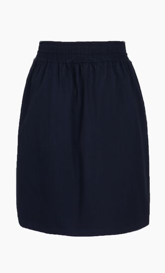 Elastic Marine Fonce Skirt